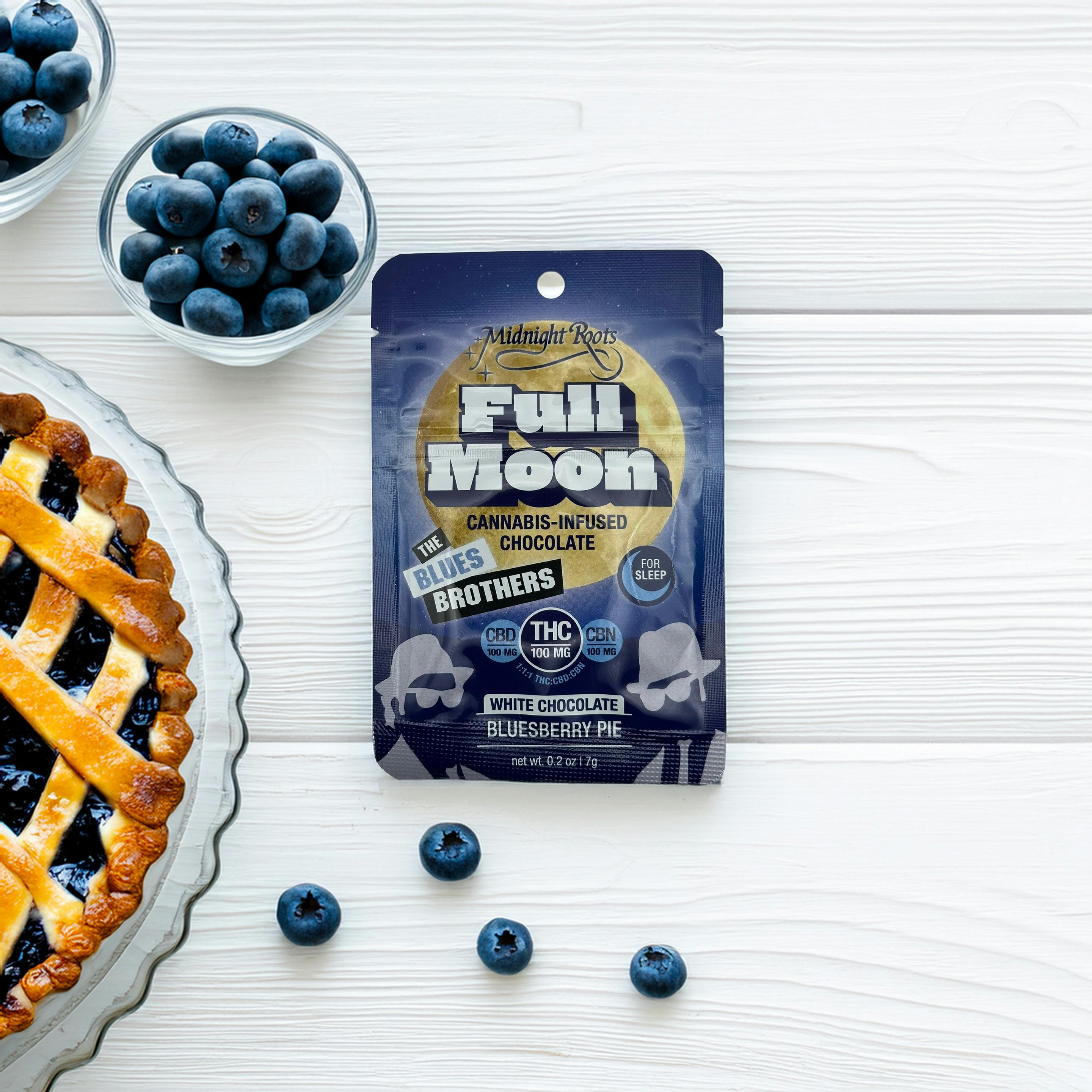 MIDNIGHT ROOTS - 100MG THC:CBD:CBN FULL MOON - BLUESBERRY PIE – Premium ...